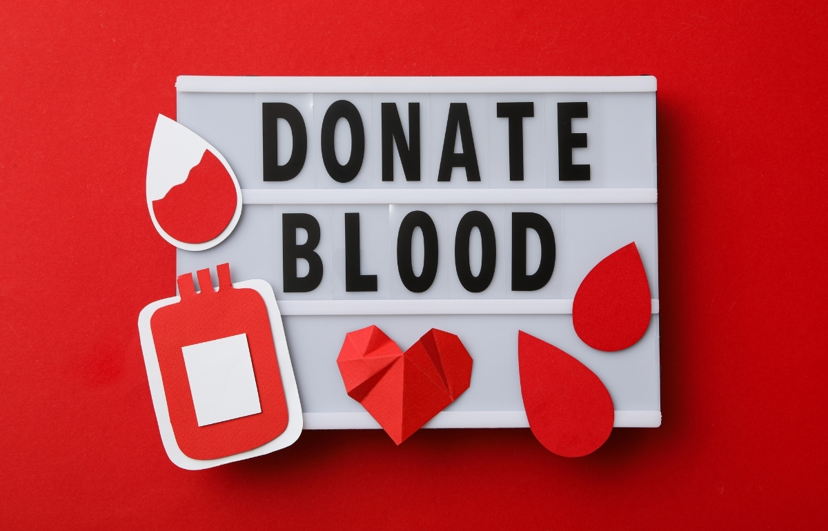 Blood donation camp by Nvedya Foundation showing volunteers and donors participating to save lives in Faridabad