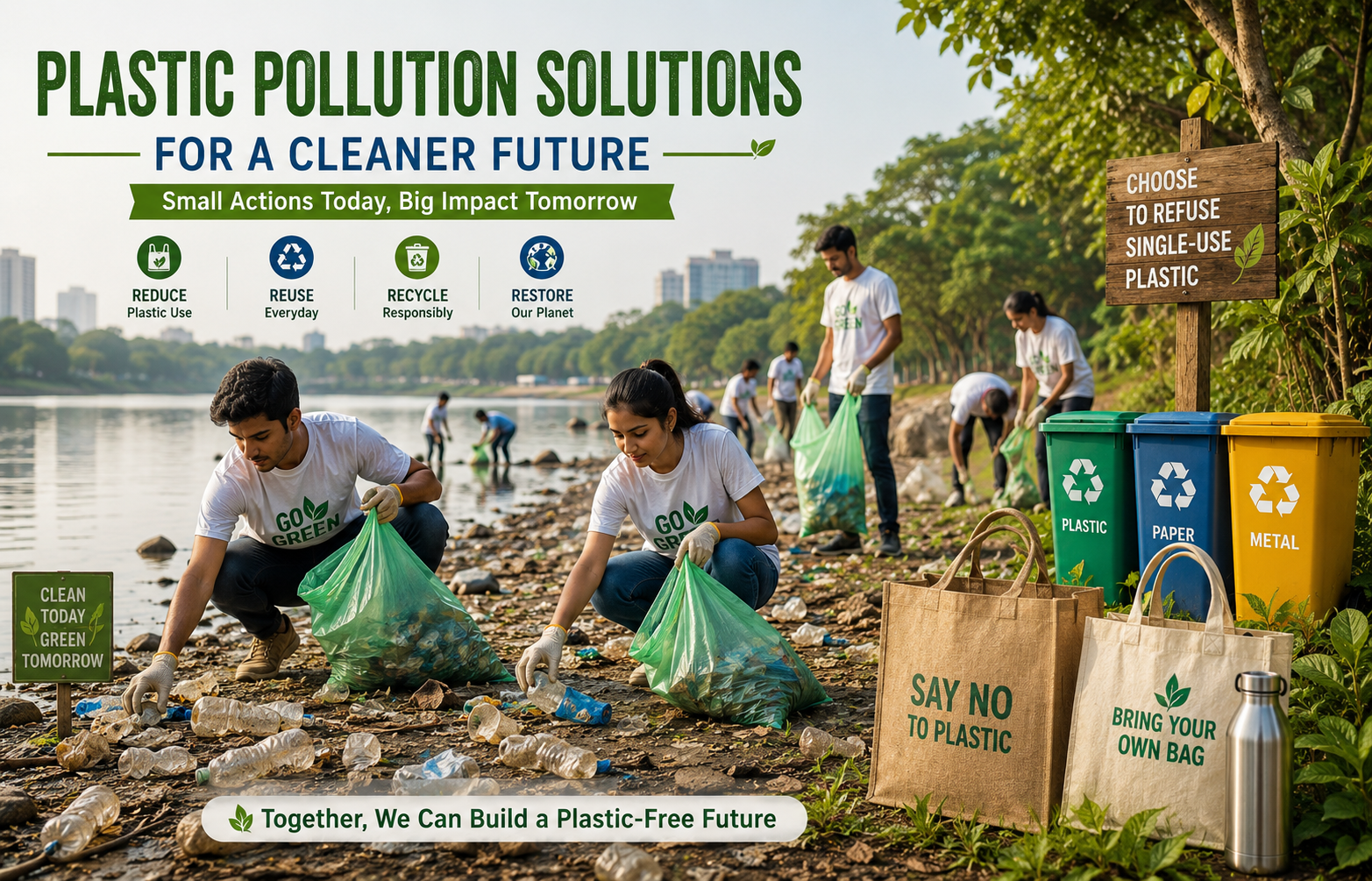 plastic pollution awareness campaign promoting community action for a cleaner future
