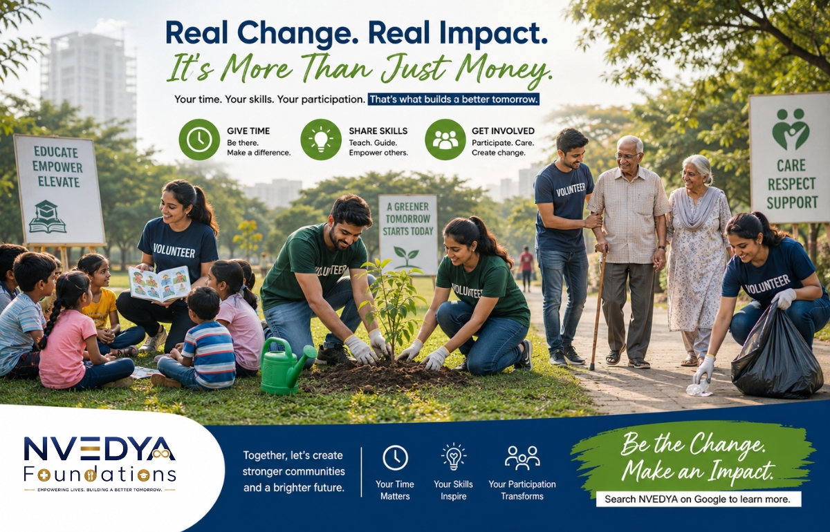 people making a difference without donating money through volunteering and community service
