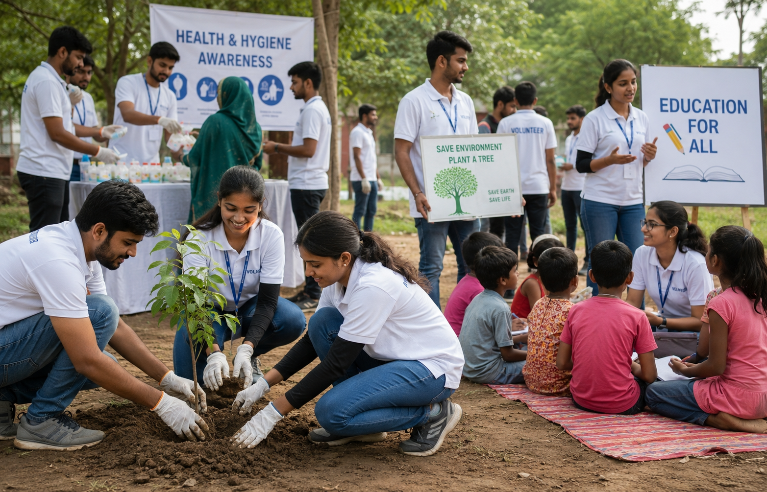 Young people creating positive change through Volunteering and community service